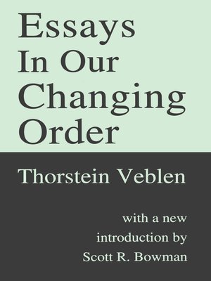 cover image of Essays in Our Changing Order